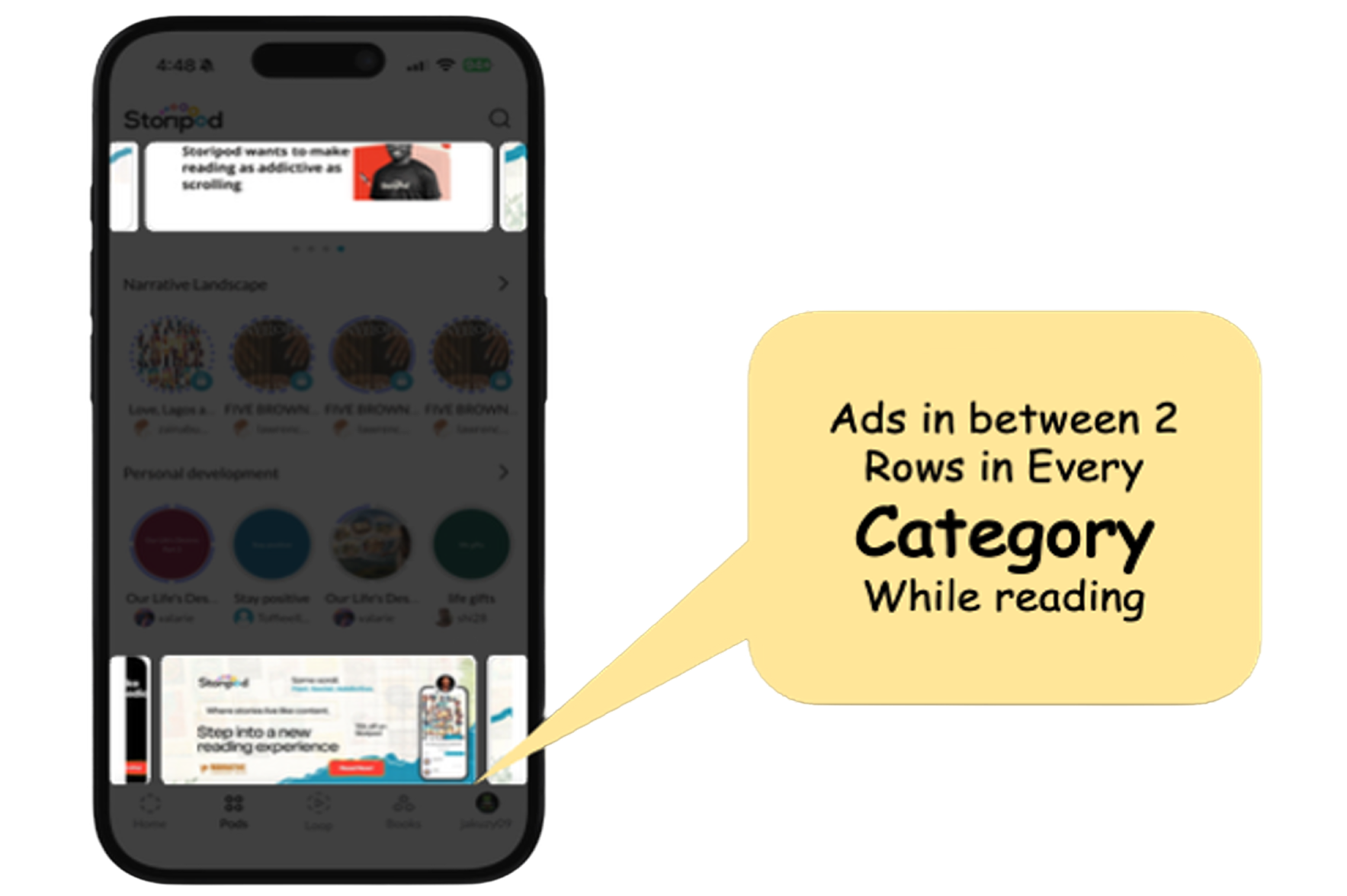 Category advert placement